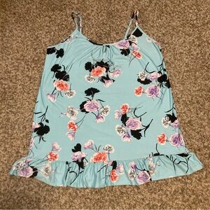 3/$15 - Secret Treasures Light Blue Floral Nightgown, Sz 2X 18W-20W